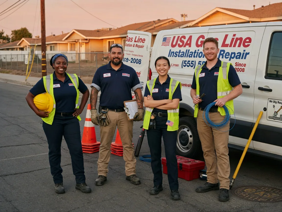 Gas Line Installation company in Nachusa, IL